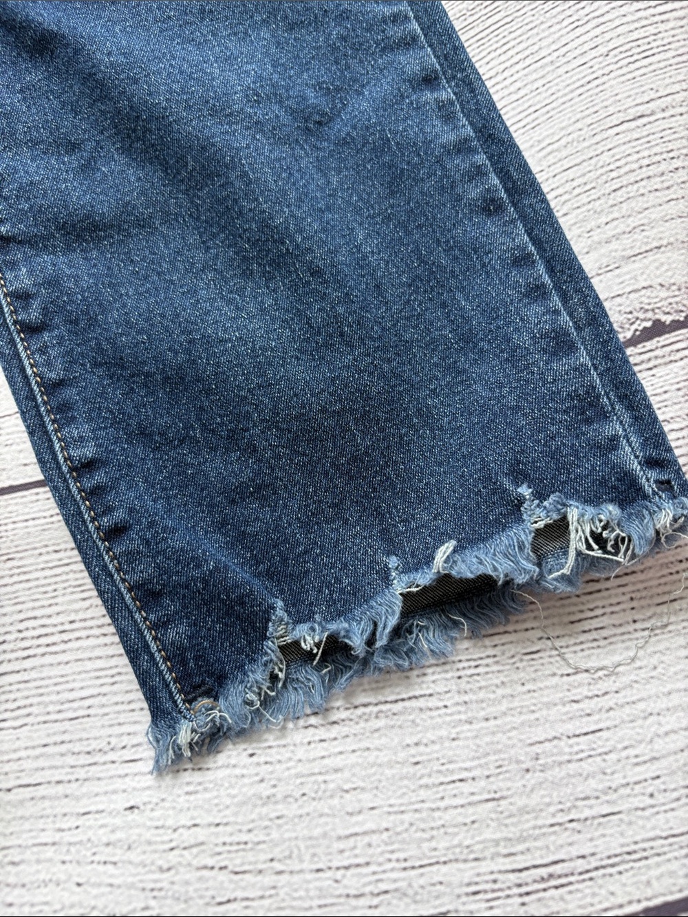 Nicole Miller SOHO High-Rise Slim Straight Jeans - Dark Blue Size 12 - Picture 9 of 13